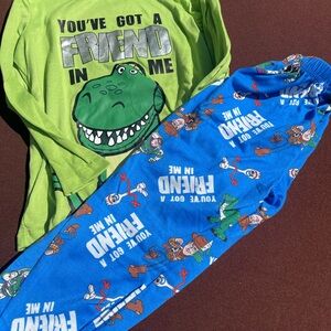 Disney Green and Blue Toy Story Pajama Set